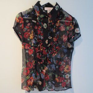 CLIPS MORE SILK BLOUSE - LIKE NEW